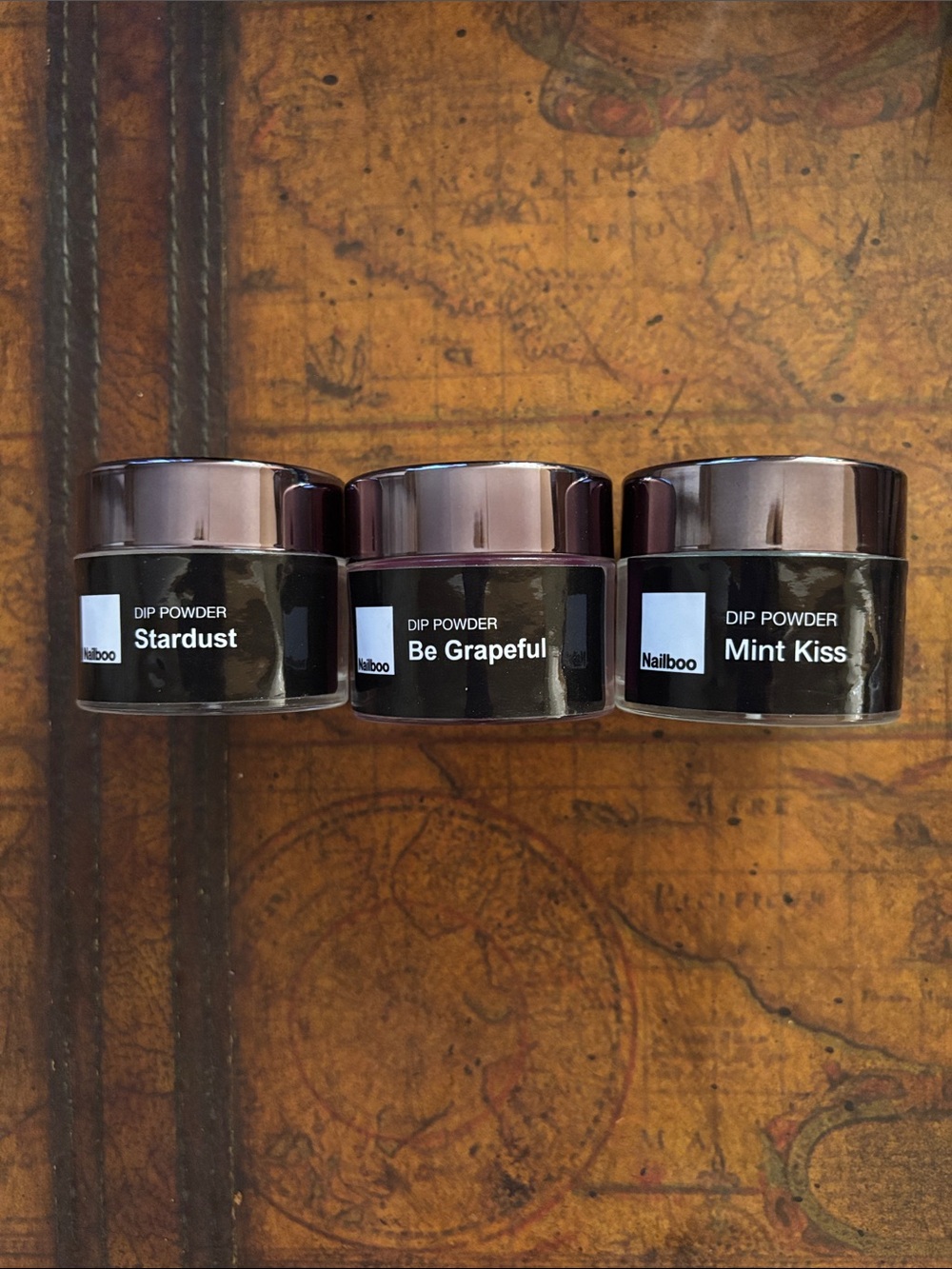 NEW Nailboo Dip Powder Trio - “Stardust”, “Be Grapeful” and “Mint Kiss”